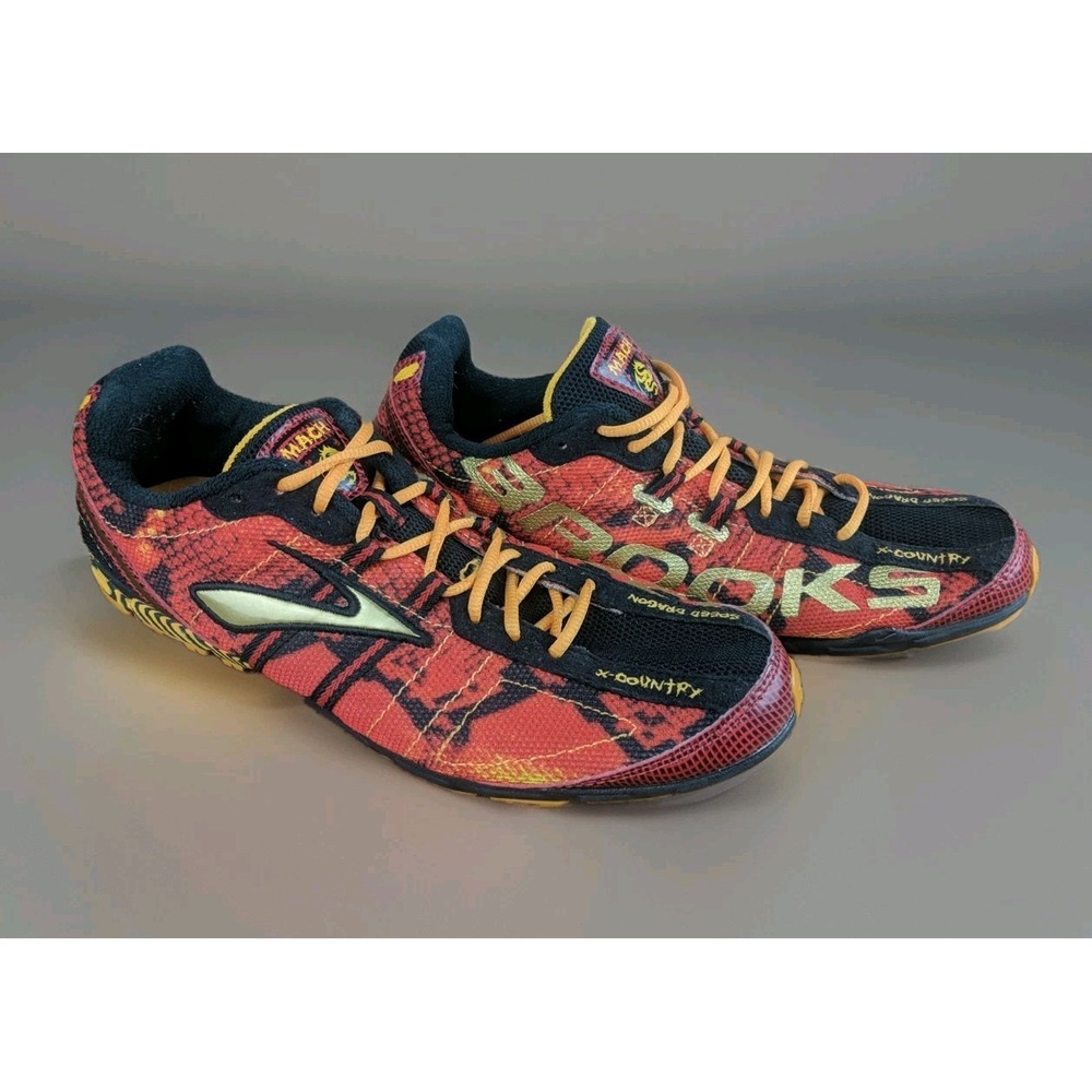 Brooks Cross Country Speed Dragon Mach Sz 8.5‎ Running Shoes Feather Lite Cleats